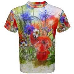 Flowers Bouquet Art Nature Men s Cotton Tee