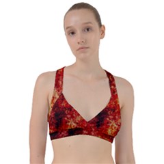 Background Art Abstract Watercolor Sweetheart Sports Bra