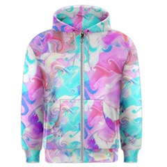 Background Art Abstract Watercolor Pattern Men s Zipper Hoodie