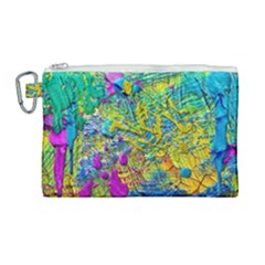 Background Art Abstract Watercolor Canvas Cosmetic Bag (large)