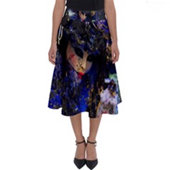 Mask Carnaval Woman Art Abstract Perfect Length Midi Skirt by Nexatart