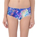 Background Art Abstract Watercolor Mid-Waist Bikini Bottoms View1