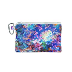 Background Art Abstract Watercolor Canvas Cosmetic Bag (small)