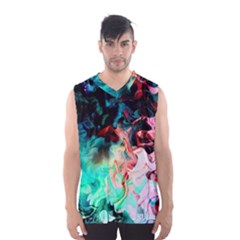 Background Art Abstract Watercolor Men s Basketball Tank Top