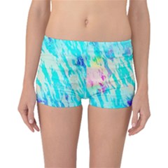 Blue Background Art Abstract Watercolor Boyleg Bikini Bottoms