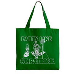  St  Patricks Day  Zipper Grocery Tote Bag by Valentinaart