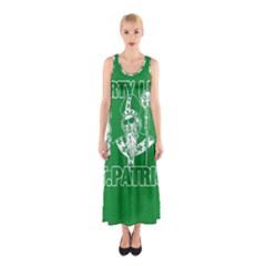  St  Patricks Day  Sleeveless Maxi Dress by Valentinaart