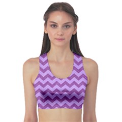 Background Fabric Violet Sports Bra