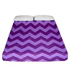 Background Fabric Violet Fitted Sheet (california King Size) by Nexatart