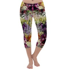 Background Art Abstract Watercolor Capri Yoga Leggings by Nexatart