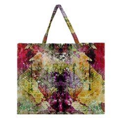 Background Art Abstract Watercolor Zipper Large Tote Bag by Nexatart