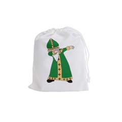  St  Patrick  Dabbing Drawstring Pouches (medium)  by Valentinaart