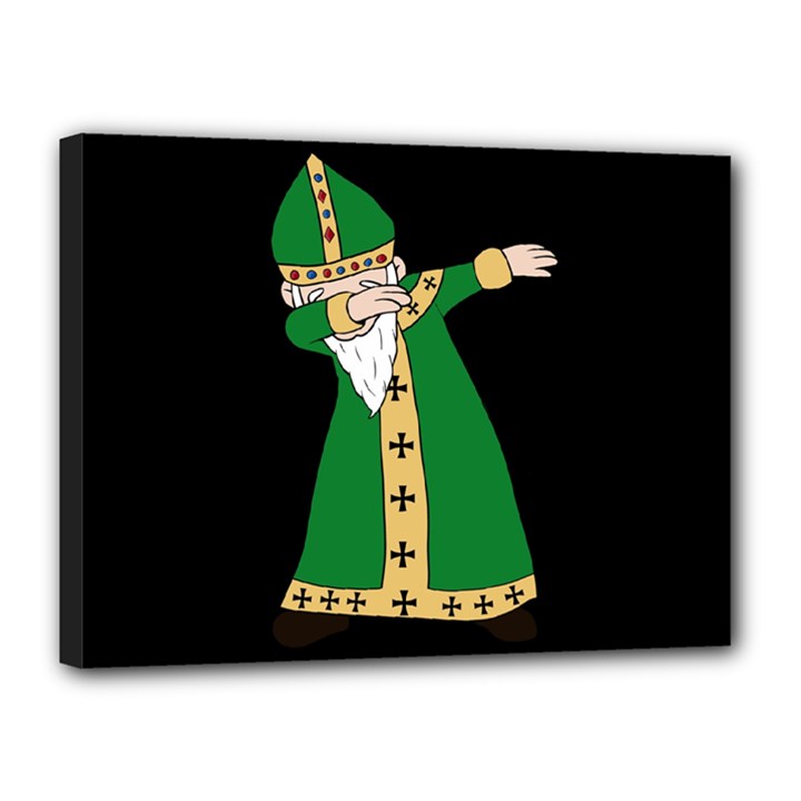  St. Patrick  Dabbing Canvas 16  x 12 