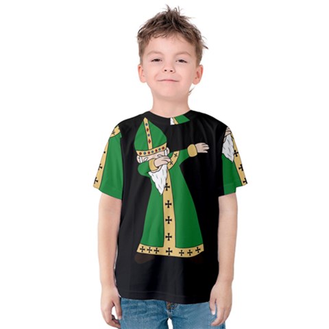  St  Patrick  Dabbing Kids  Cotton Tee by Valentinaart