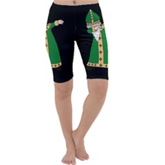  St  Patrick  Dabbing Cropped Leggings  by Valentinaart