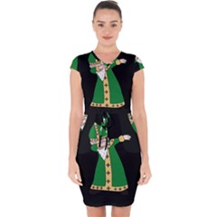  St  Patrick  Dabbing Capsleeve Drawstring Dress  by Valentinaart