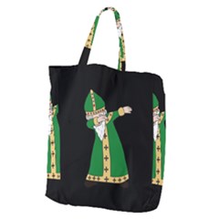  St  Patrick  Dabbing Giant Grocery Zipper Tote by Valentinaart