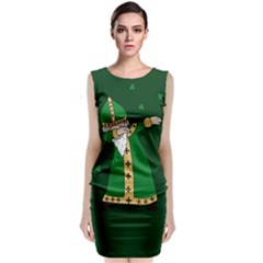  St  Patrick  Dabbing Classic Sleeveless Midi Dress