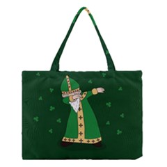  St  Patrick  Dabbing Medium Tote Bag by Valentinaart