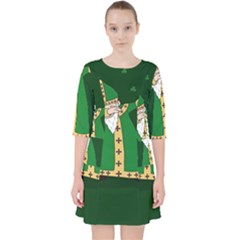  St  Patrick  Dabbing Pocket Dress by Valentinaart