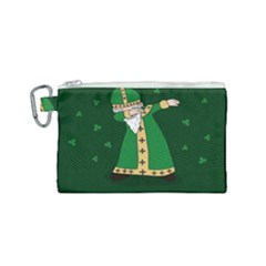 St  Patrick  Dabbing Canvas Cosmetic Bag (small) by Valentinaart