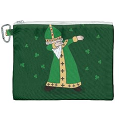  St  Patrick  Dabbing Canvas Cosmetic Bag (xxl) by Valentinaart