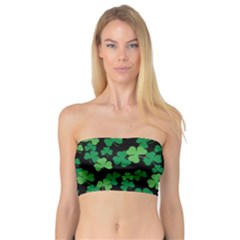 St  Patricks Day Clover Pattern Bandeau Top by Valentinaart