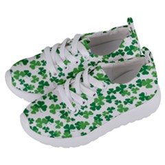 St  Patricks Day Clover Pattern Kids  Lightweight Sports Shoes by Valentinaart