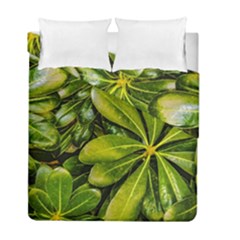Top View Leaves Duvet Cover Double Side (full/ Double Size) by dflcprints