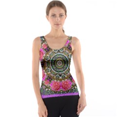 Roses In A Color Cascade Of Freedom And Peace Tank Top by pepitasart