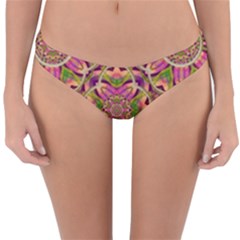 Jungle Flowers In Paradise  Lovely Chic Colors Reversible Hipster Bikini Bottoms by pepitasart