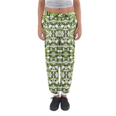 Stylized Nature Print Pattern Women s Jogger Sweatpants by dflcprints