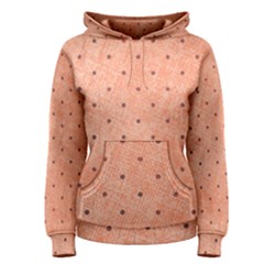 Dot Peach Women s Pullover Hoodie by snowwhitegirl