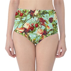 Fruit Blossom High-waist Bikini Bottoms