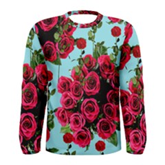 Roses Blue Men s Long Sleeve Tee