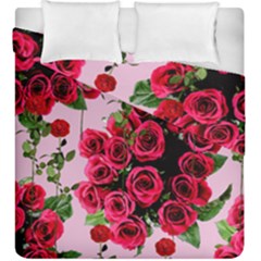 Roses Pink Duvet Cover Double Side (king Size)