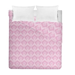 Damask Pink Duvet Cover Double Side (full/ Double Size)