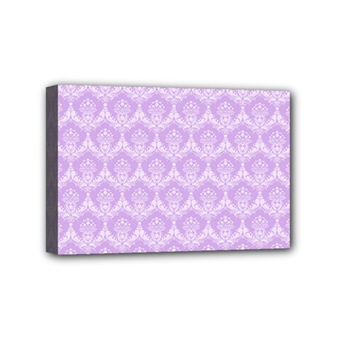 Damask Lilac Mini Canvas 6  X 4 