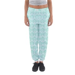 Damask Aqua Green Women s Jogger Sweatpants