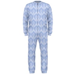 Damask Light Blue Onepiece Jumpsuit (men)  by snowwhitegirl