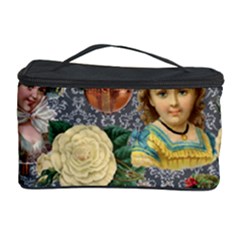 Damask Religious Victorian Grey Cosmetic Storage Case