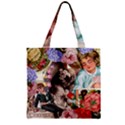 Victorian Collage Zipper Grocery Tote Bag View1