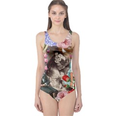 Victorian Collage One Piece Swimsuit