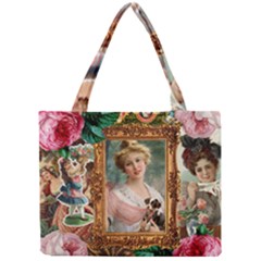 Victorian Collage Of Woman Mini Tote Bag