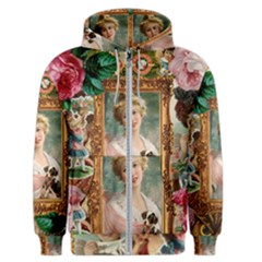 Victorian Collage Of Woman Men s Zipper Hoodie by snowwhitegirl