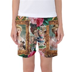 Victorian Collage Of Woman Women s Basketball Shorts