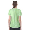 Green Chevron Women s Cotton Tee View2