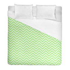 Green Chevron Duvet Cover (full/ Double Size) by snowwhitegirl