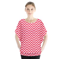 Red Chevron Blouse