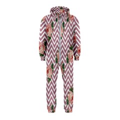 Violet Chevron Rose Hooded Jumpsuit (Kids)